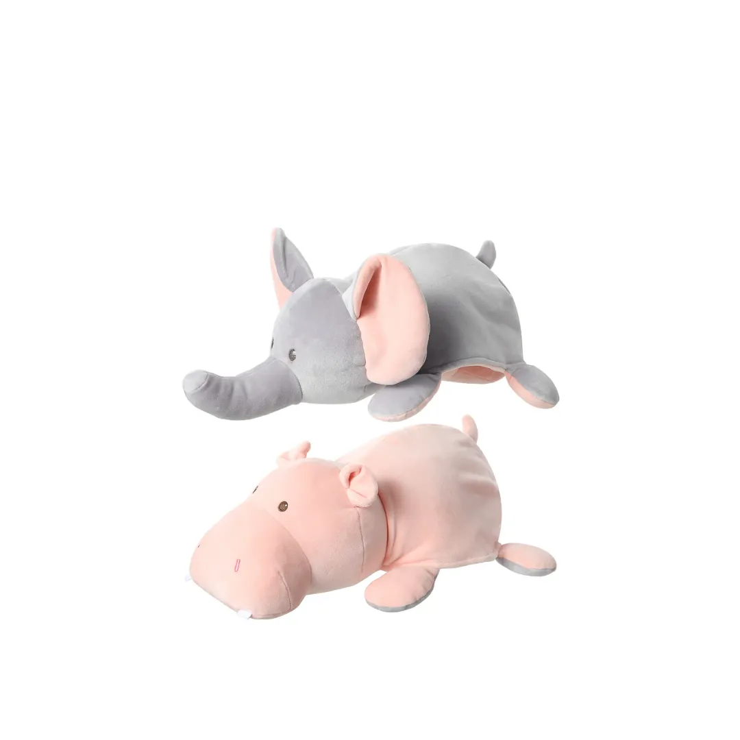 15in. Reversible Plush Toy (Elephant & Hippo)