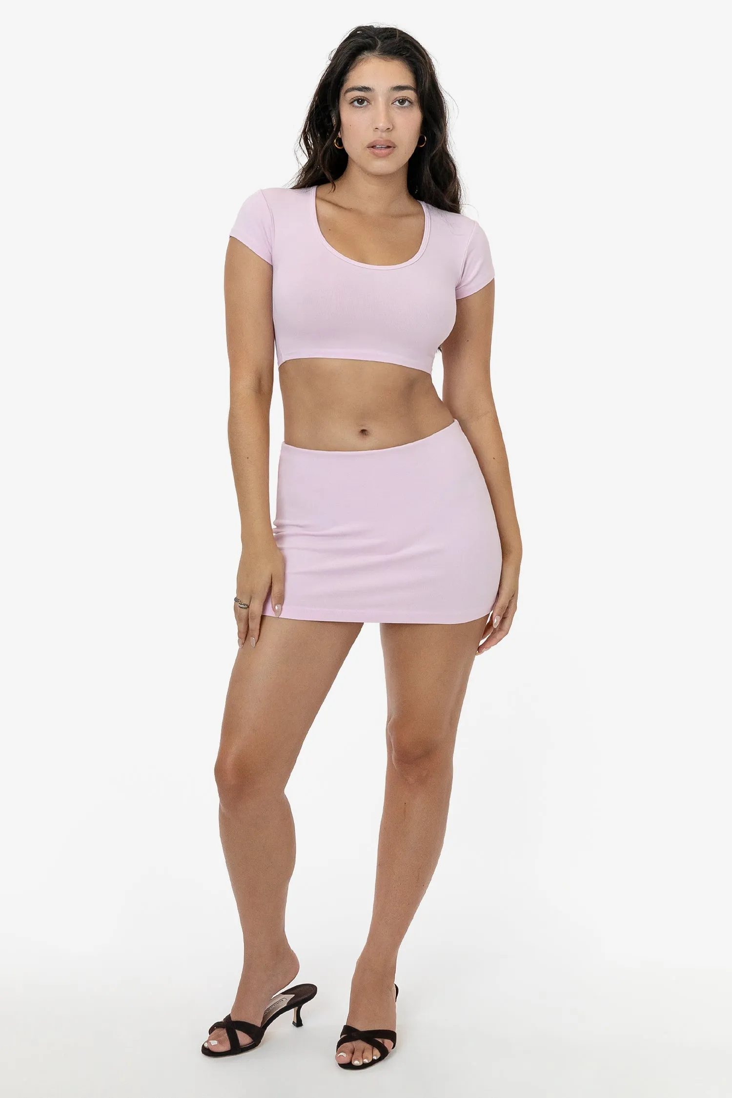 8384GD - Garment Dye Mini Tube Skort