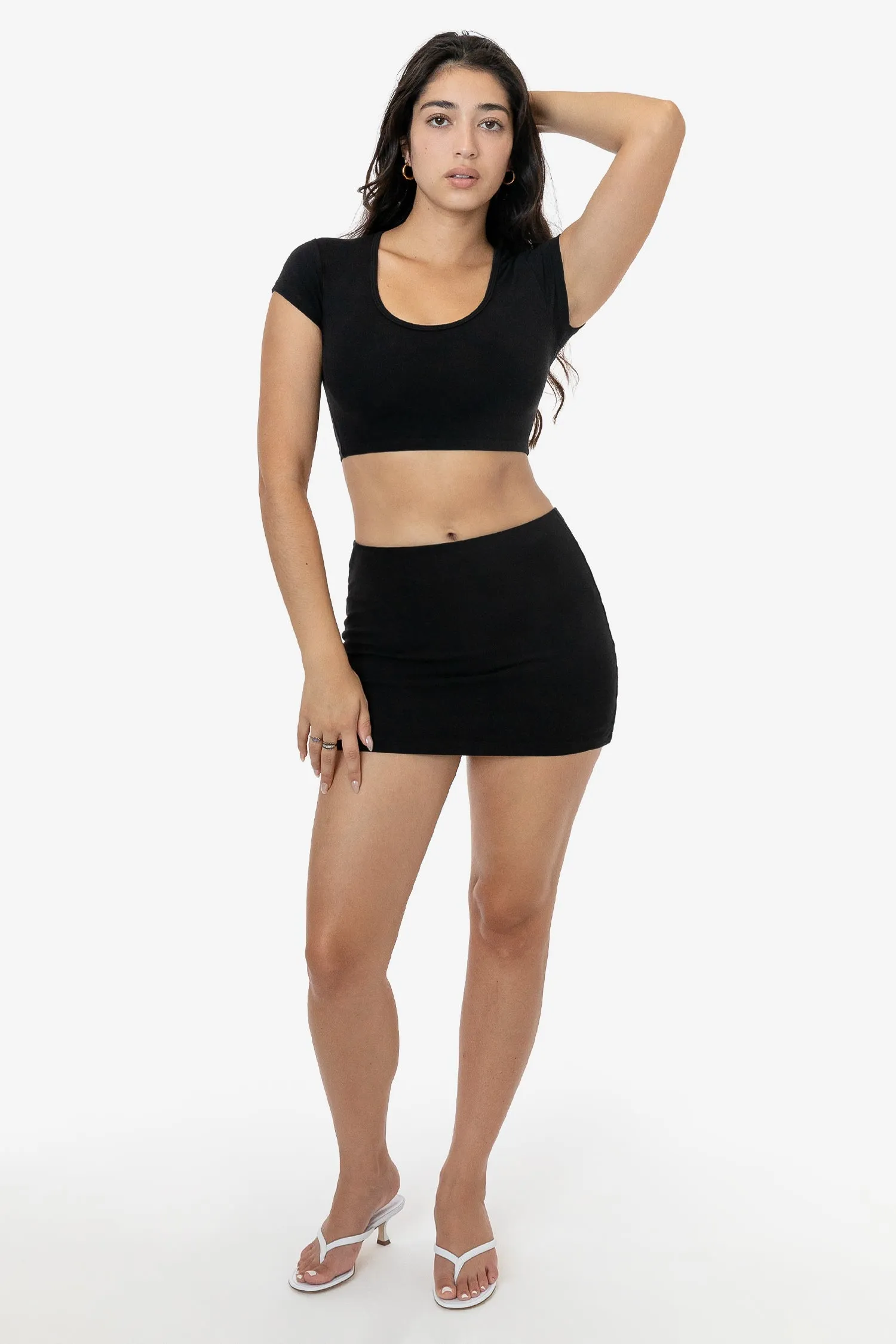 8384GD - Garment Dye Mini Tube Skort