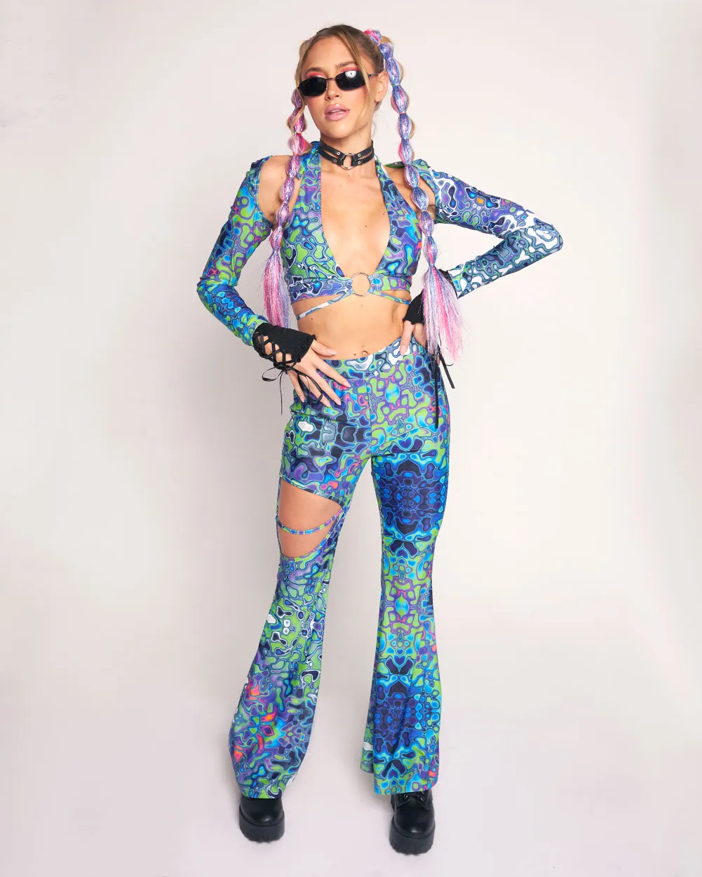 Acid Storm High-Waisted Pants