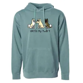 Akita My Heart - Sweatshirt Pullover Hoodie