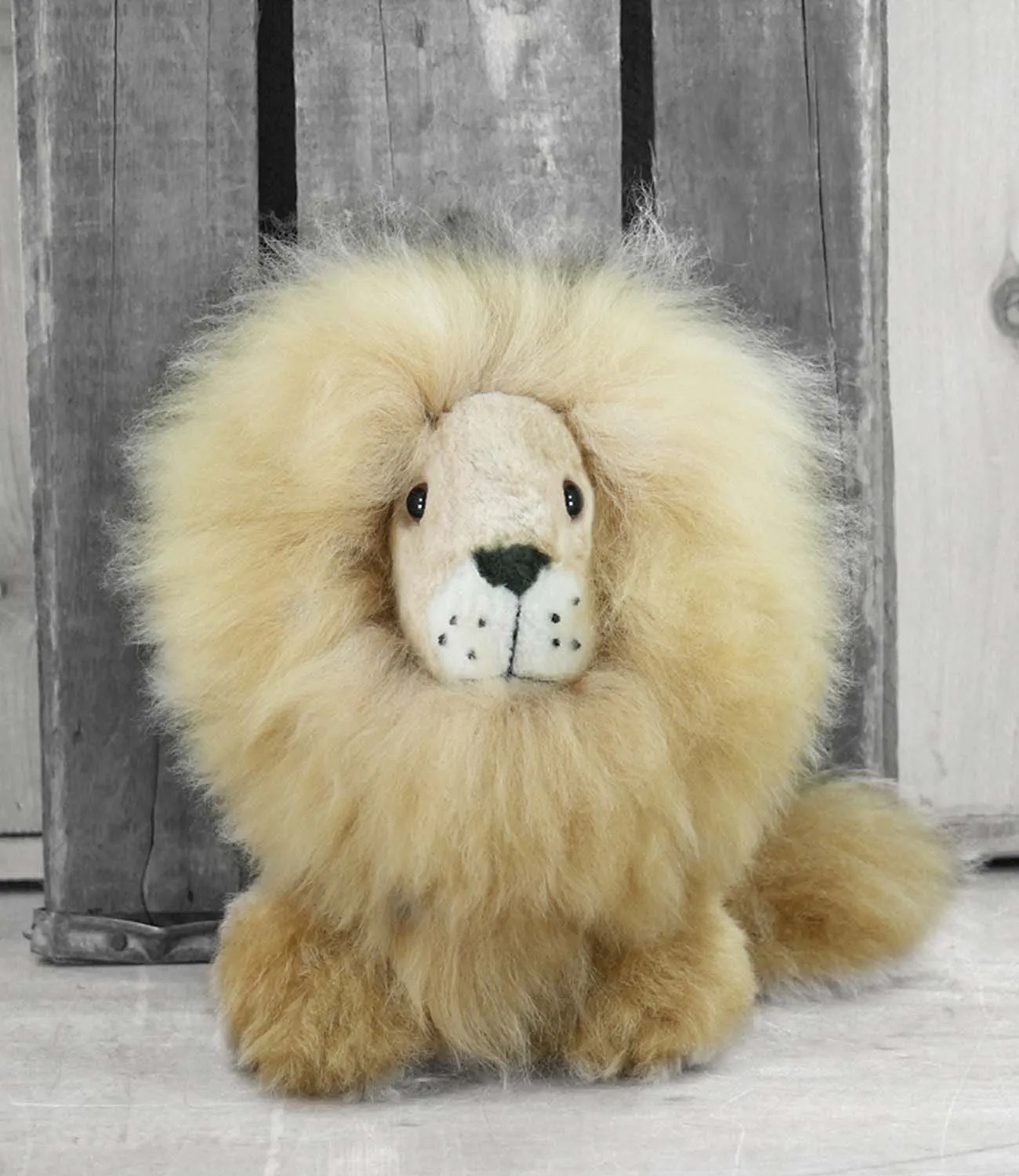 Alpaca Stuffed Animal - Lion - Small 9"