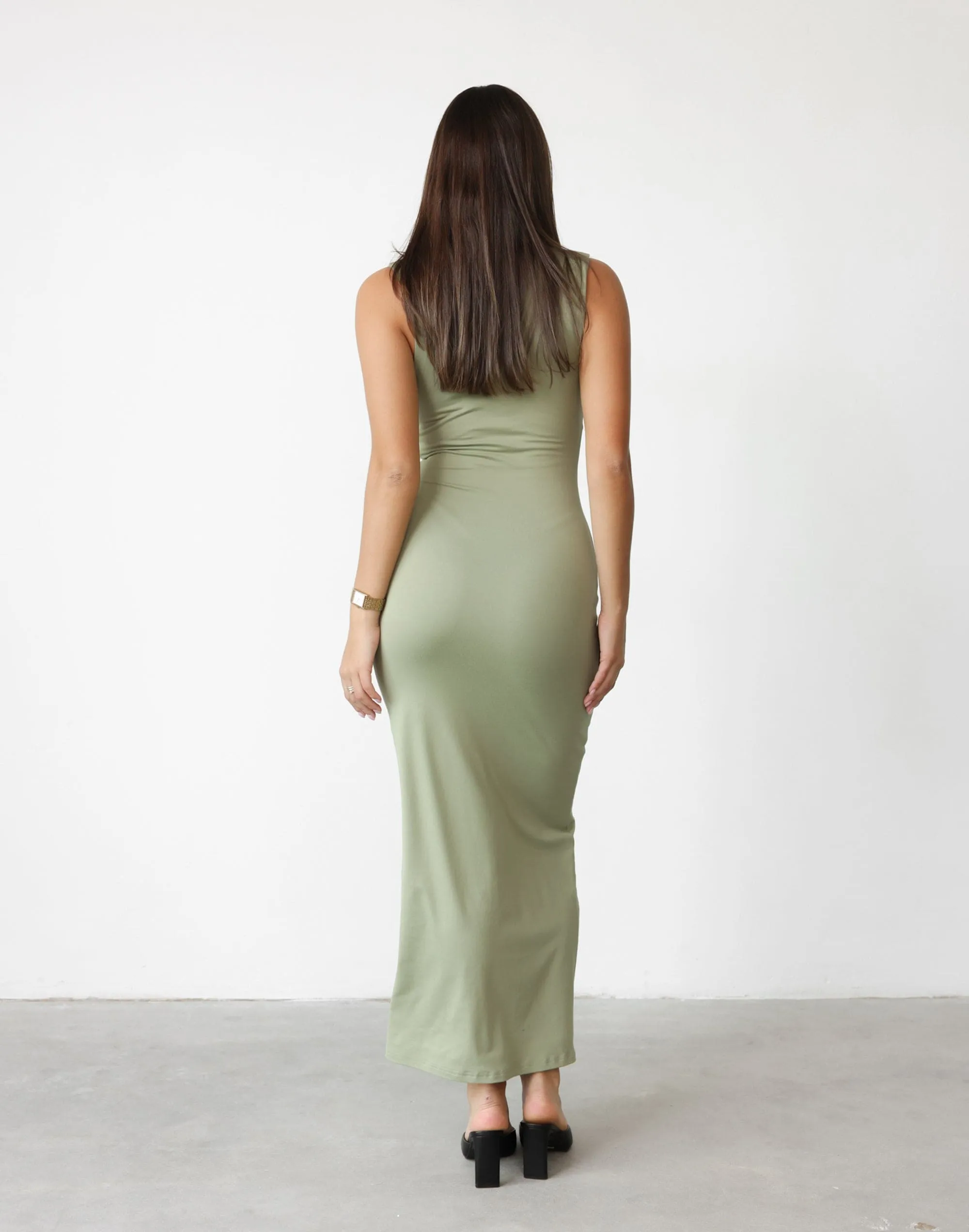 Althea Maxi Dress (Pistachio)