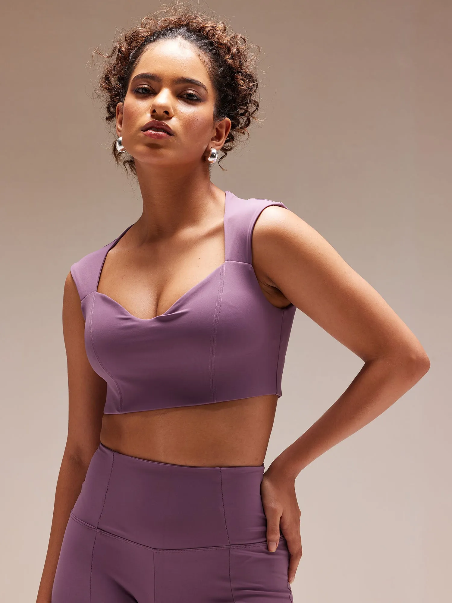 Amethyst Radiant Sweetheart Neck top