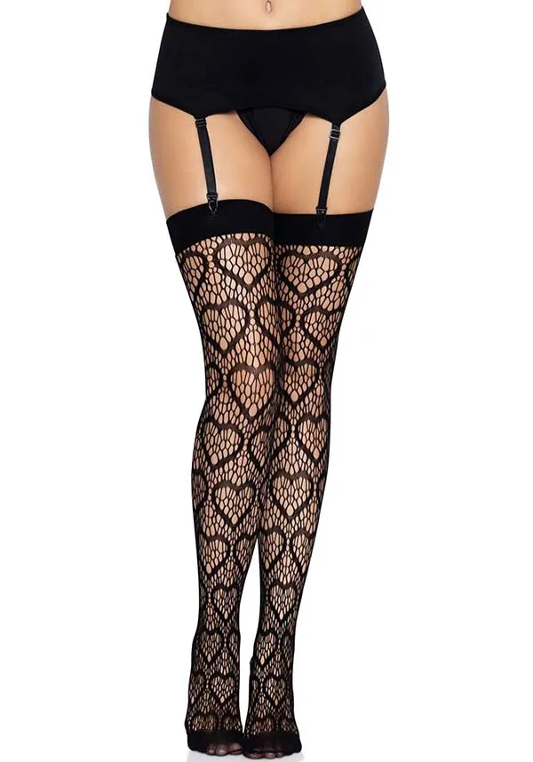 Amore Heart Net | THIGH HIGH