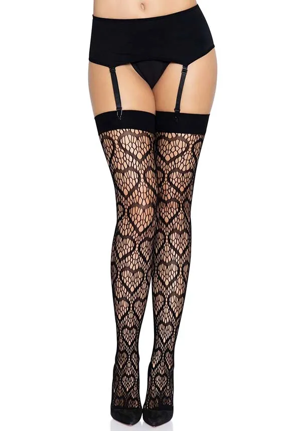 Amore Heart Net | THIGH HIGH