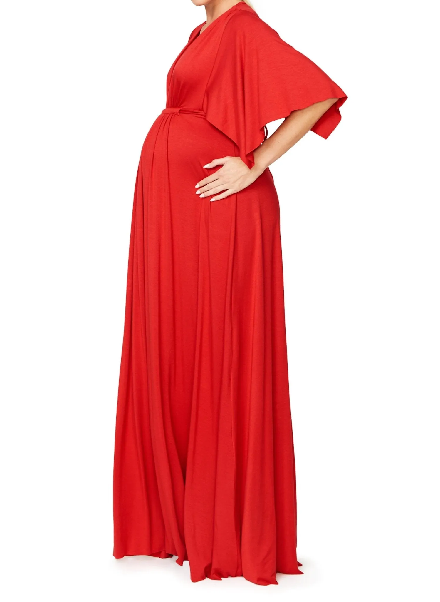 Amourous Long Maternity Caftan Dress