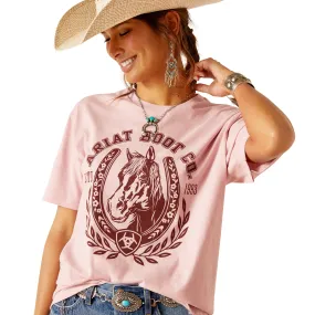 Ariat Women's Horse U T-Shirt Dusty Pink