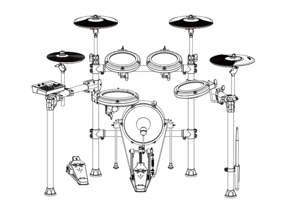 AROMA TDX-25II Electronic Drum Kit