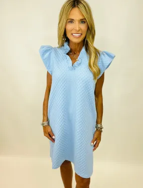 BABY BLUE PUFF DRESS---RESTOCK ALERT