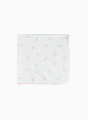 Baby Bunny Blanket in Pale Pink