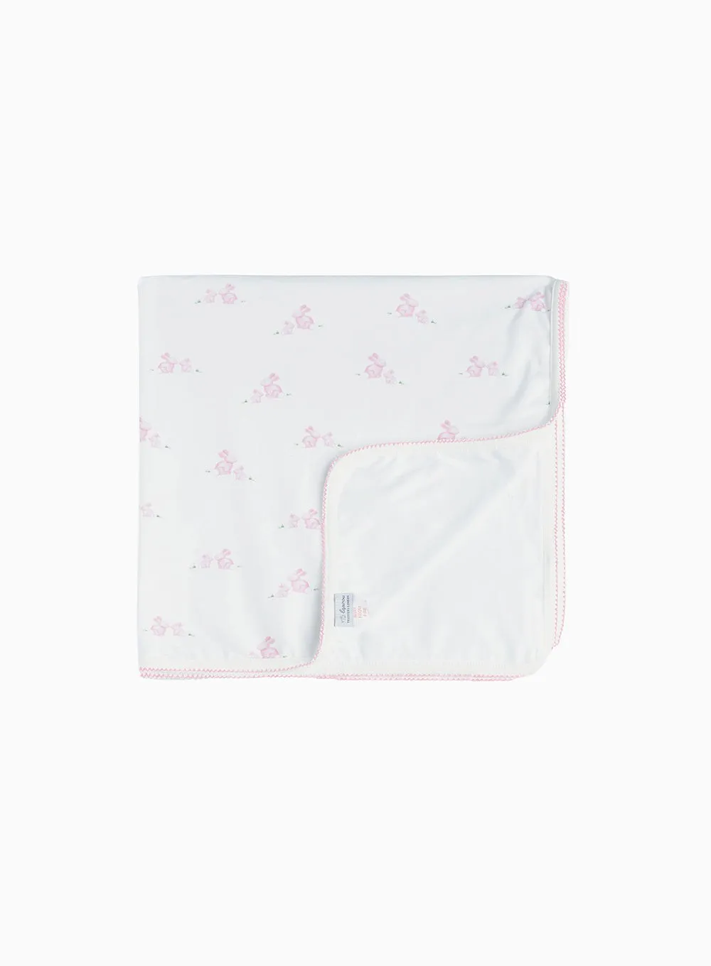 Baby Bunny Blanket in Pale Pink