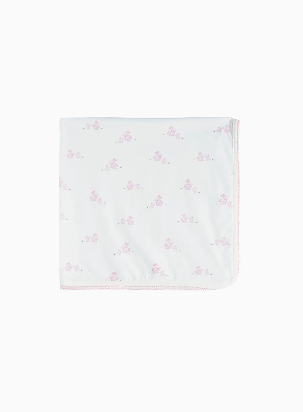 Baby Bunny Blanket in Pale Pink