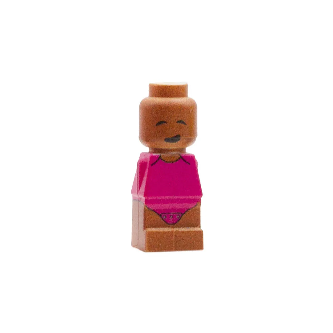 Baby in Pink Babygrow - Custom Design Microfigure