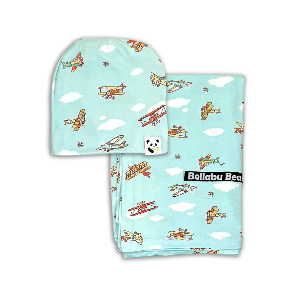 Bamboo Swaddle & Beanie Set