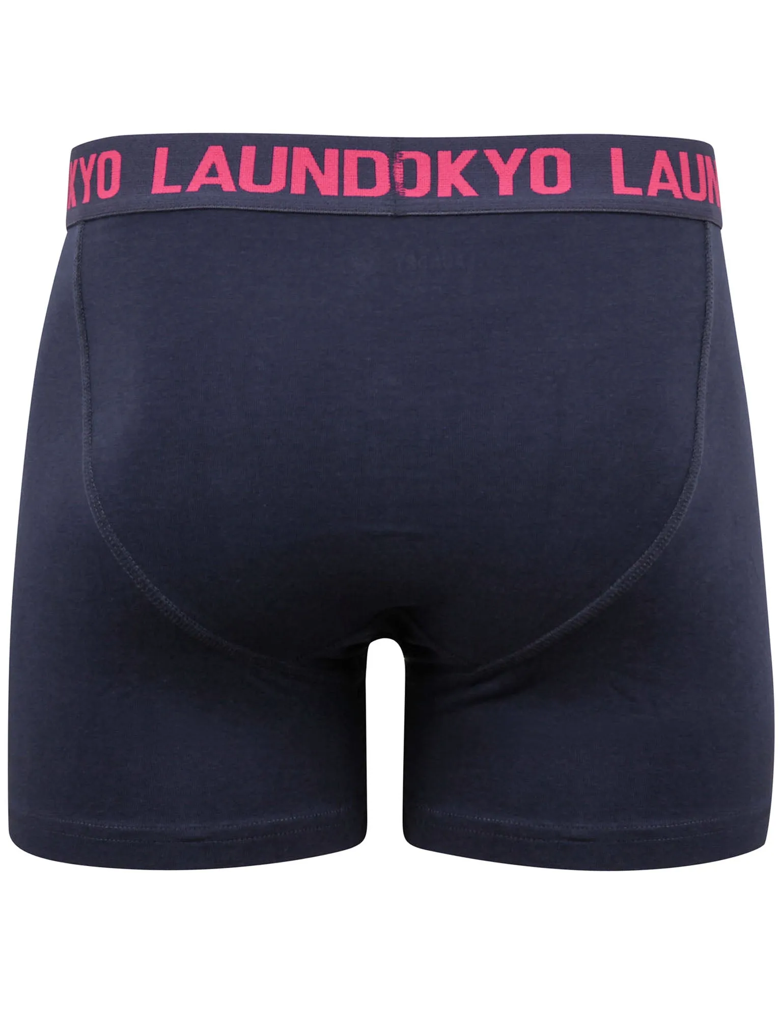 Bancroft (2 Pack) Boxer Shorts Set in Medieval Blue / Beetroot Pink - Tokyo Laundry