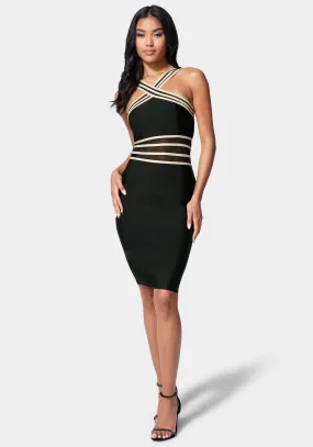 Bandage Cross Front Dress