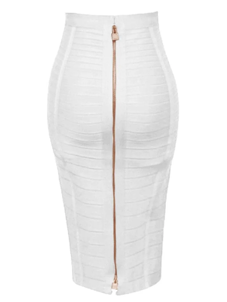 Bandage Skirt - Elastic Bodycon, Flattering Fit, Size XS-XXL