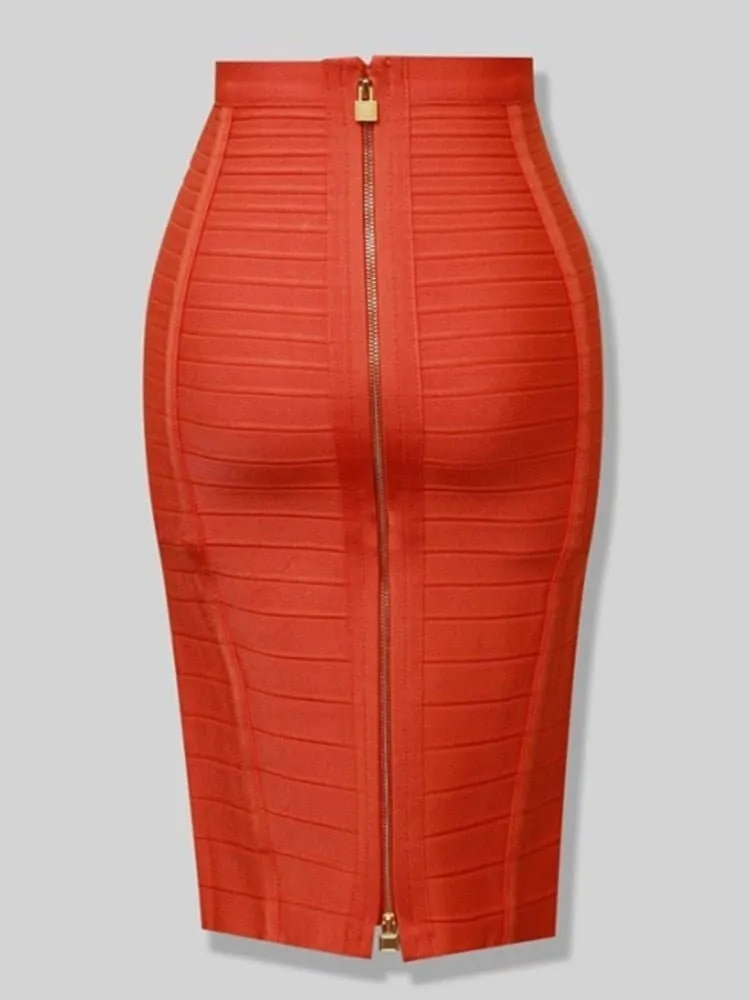 Bandage Skirt - Elastic Bodycon, Flattering Fit, Size XS-XXL