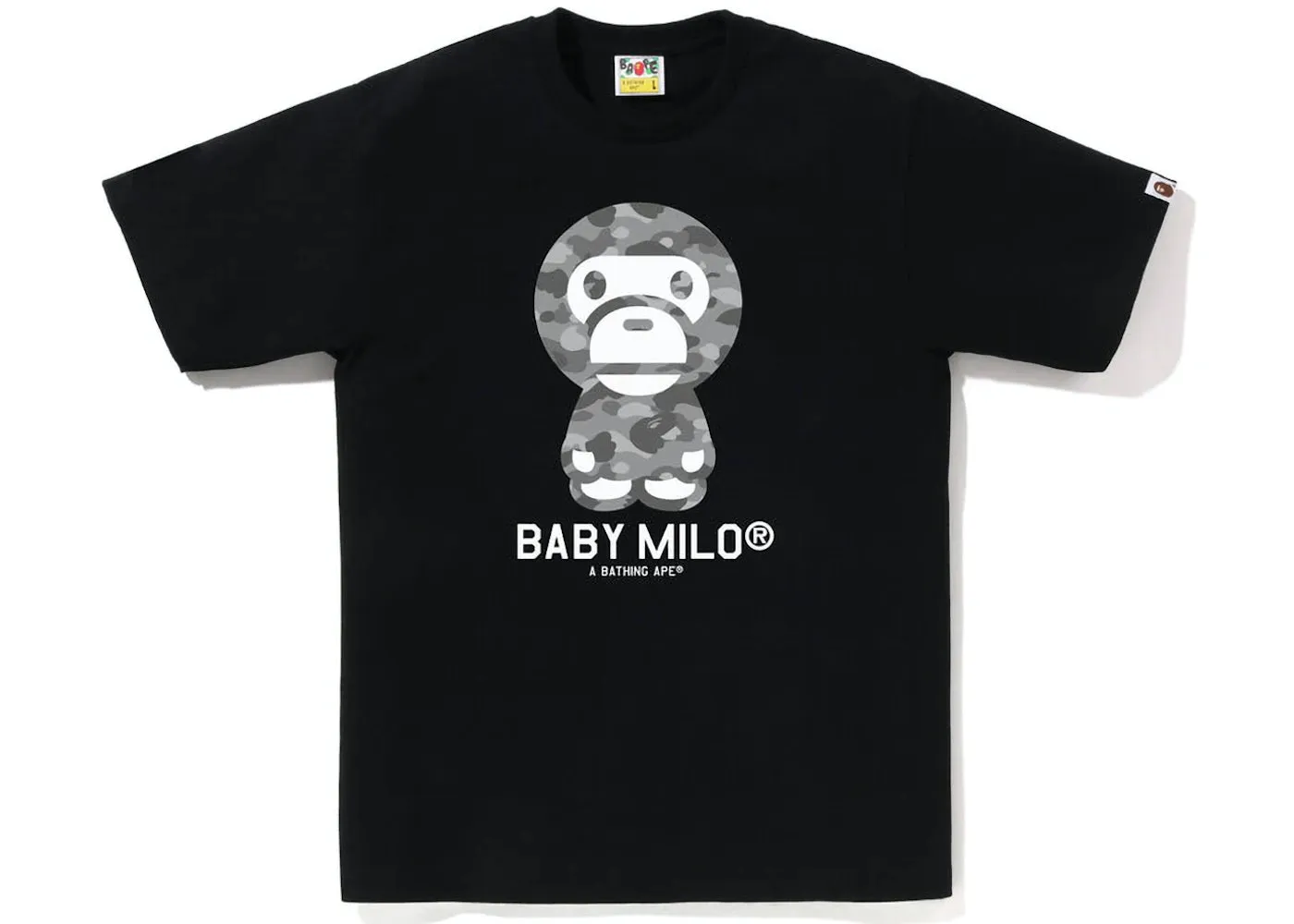 BAPE Honeycomb Camo Baby Milo Tee Black/Grey