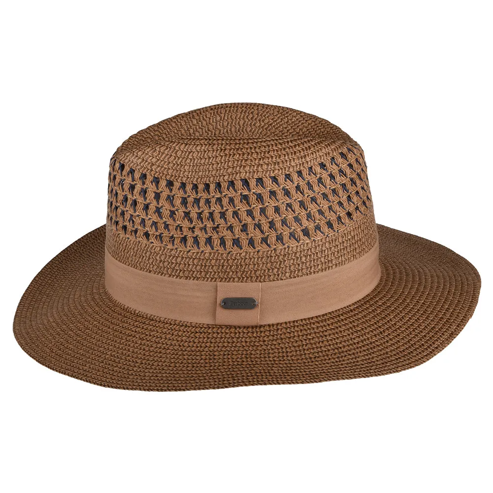 Barbour Hats Marlowe Toyo Straw Fedora Hat - Tan