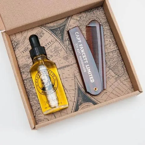 Beard Oil & Pocket Comb Gift Set