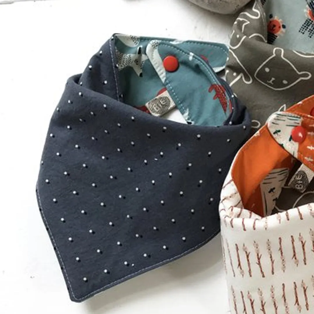 BIRD AND ELEPHANT FOX BIB/BANDANA