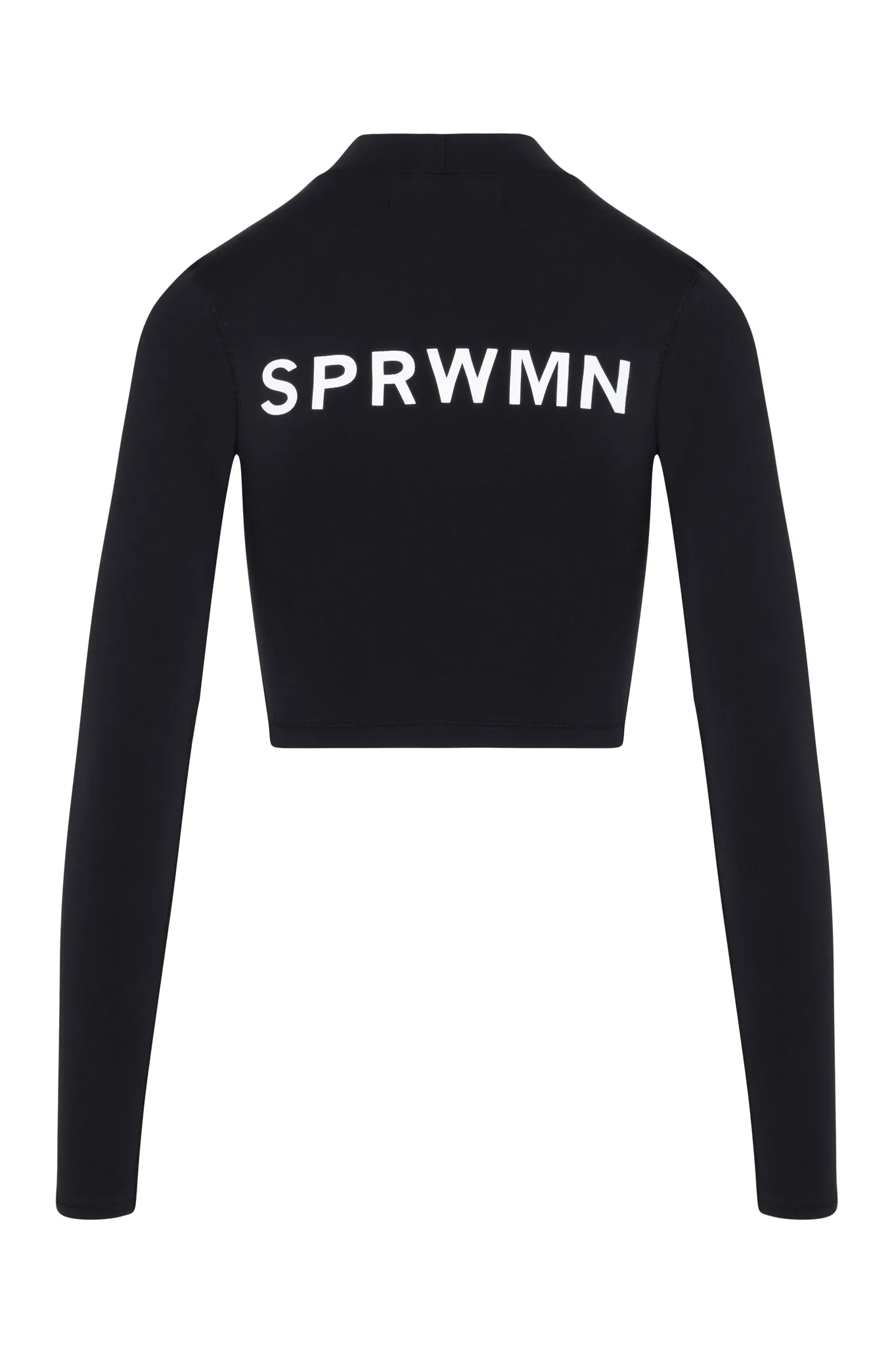 Black Back Logo Cropped Rashguard