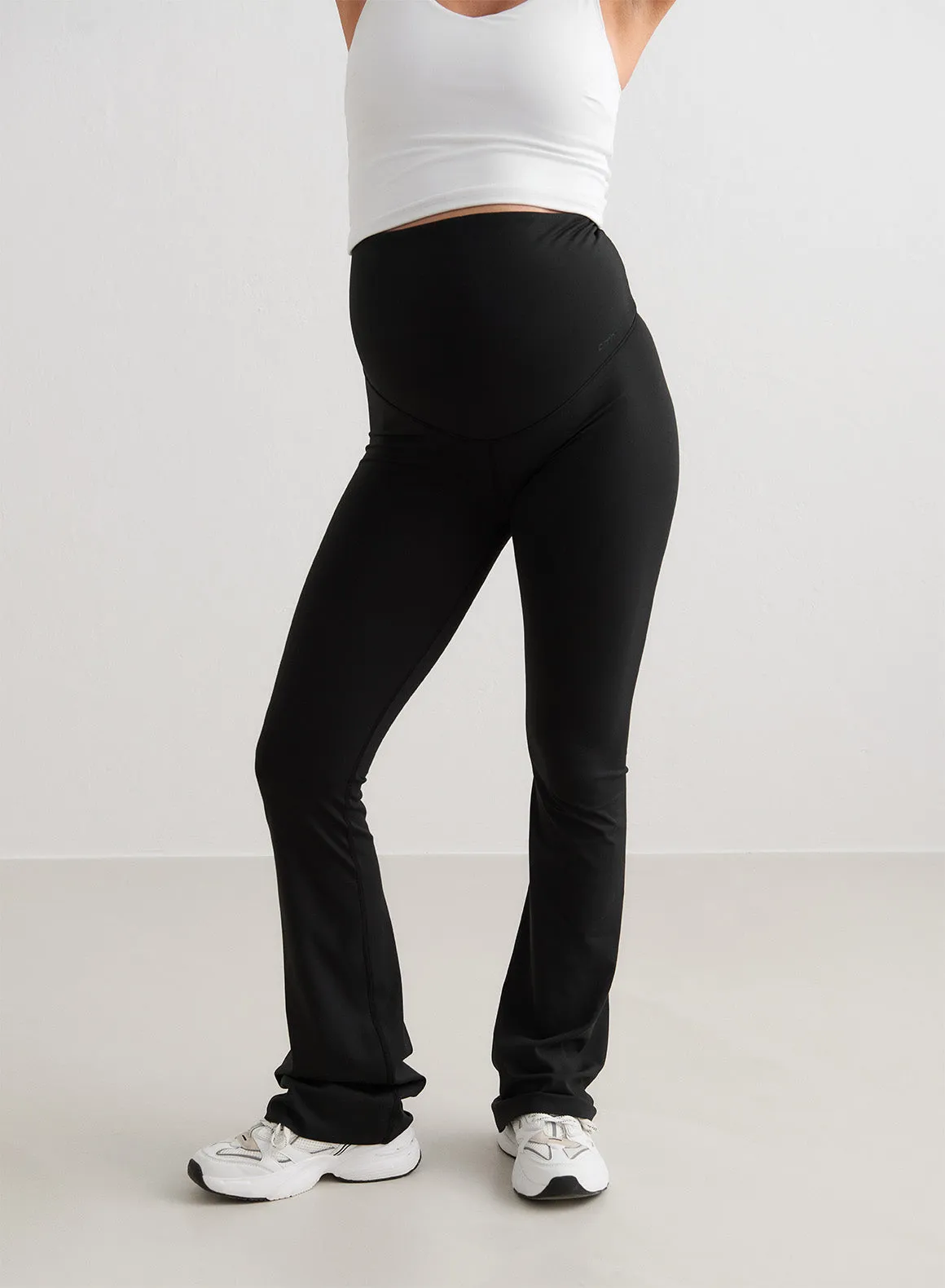 Black Sense Maternity Flare Tights