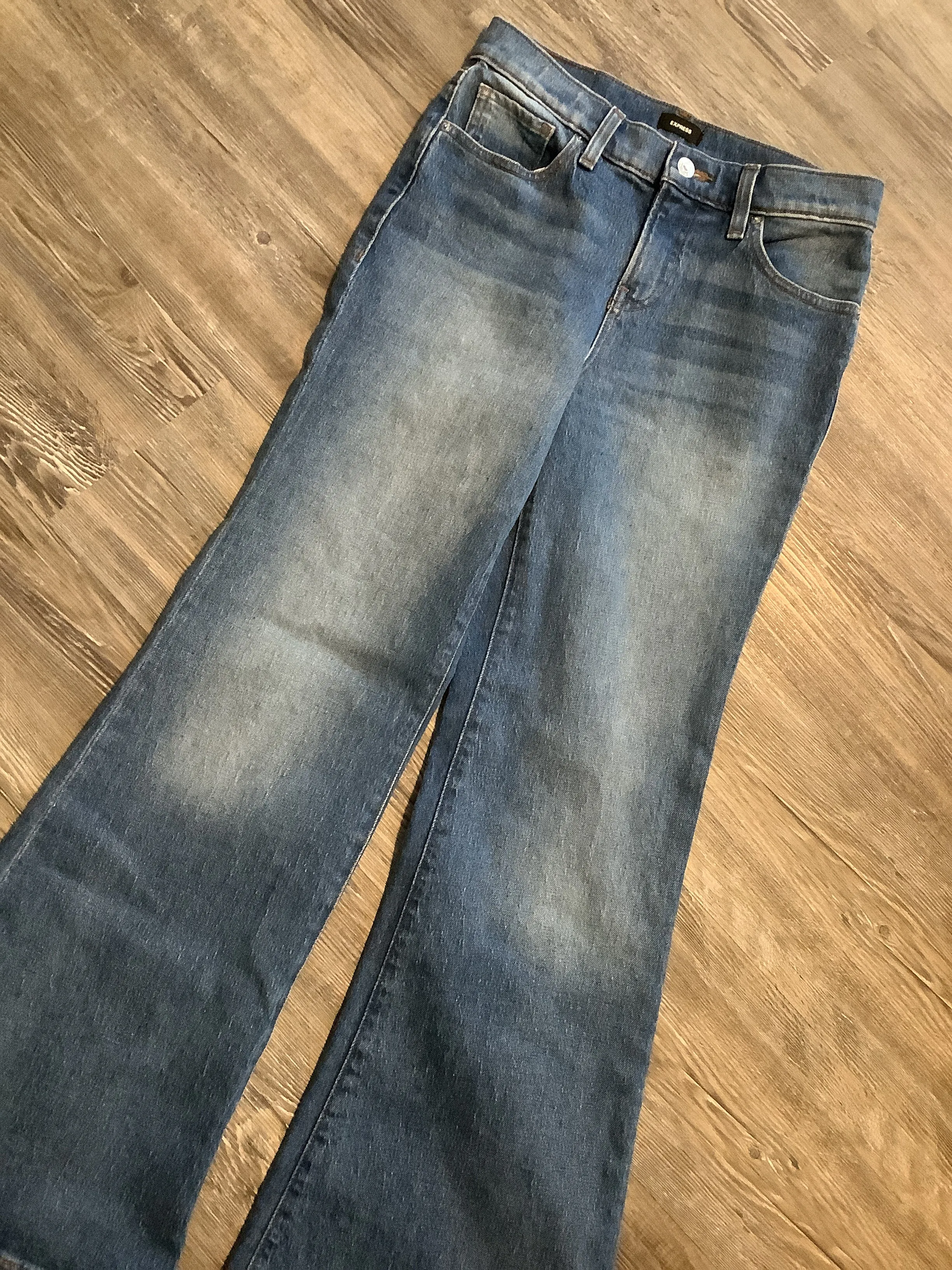 Blue Denim Jeans Straight Express, Size 0