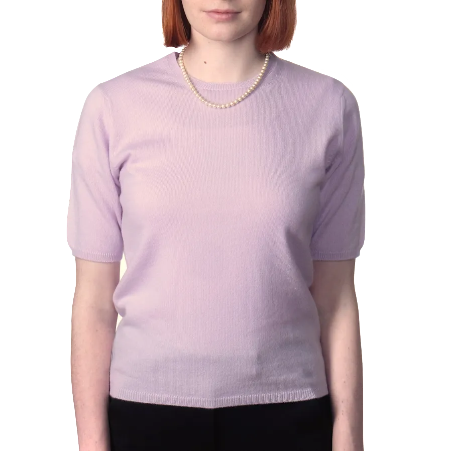 Cambric Cashmere ½ Sleeve Crew 1 Ply