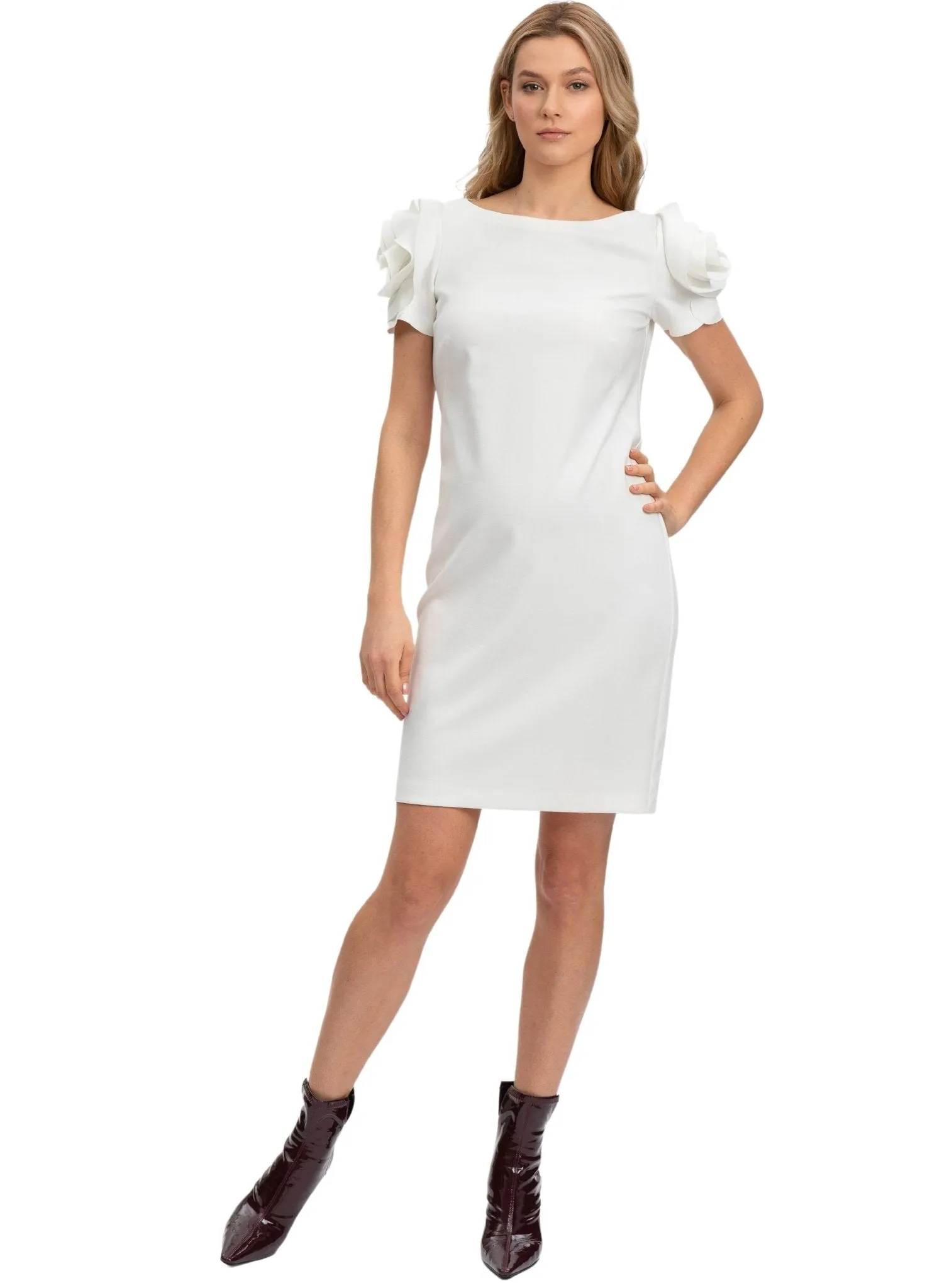 Capri Maternity Dress - Cream White