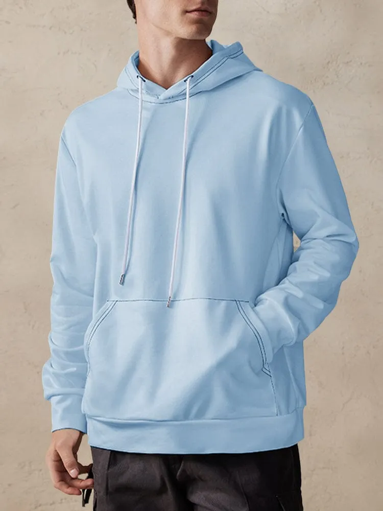 Casual Simple Pullover Hoodie