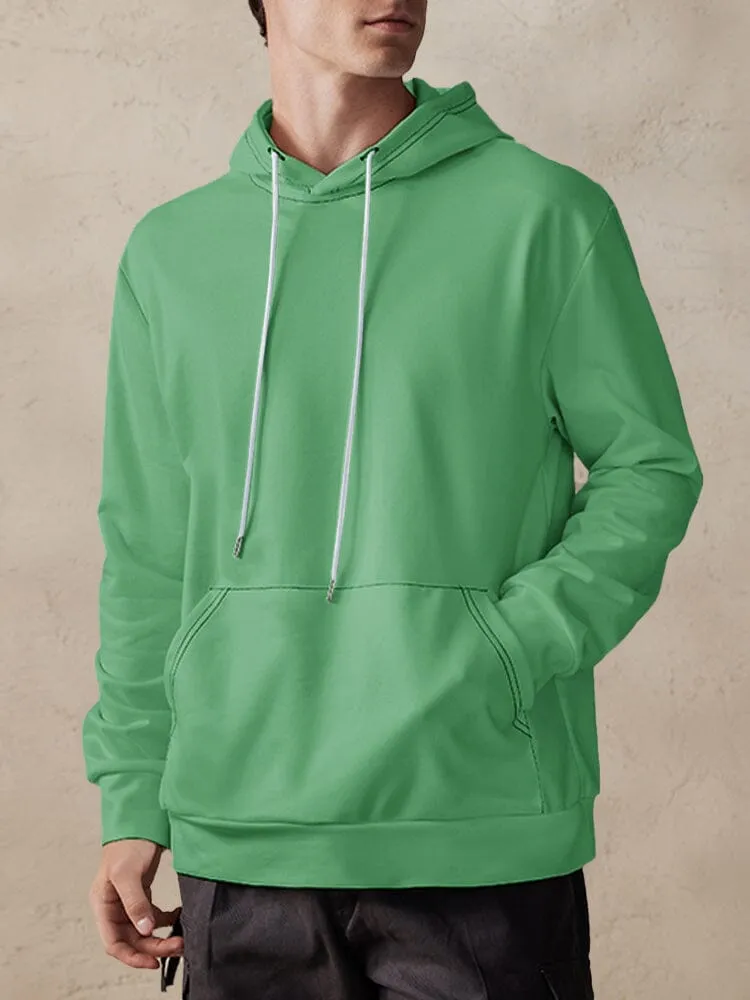 Casual Simple Pullover Hoodie