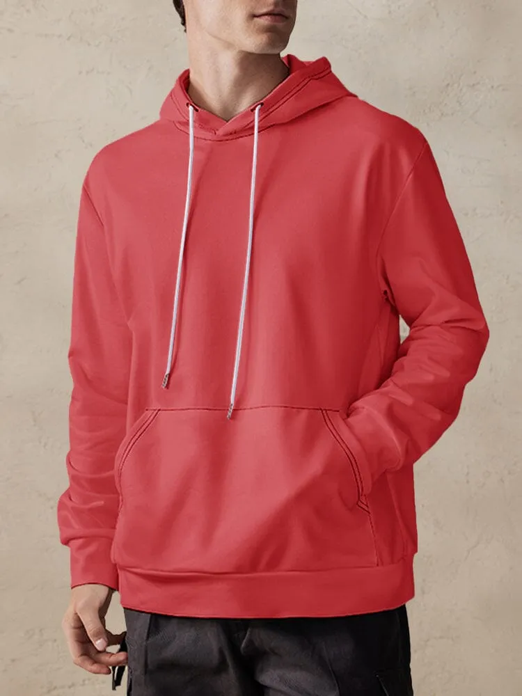 Casual Simple Pullover Hoodie