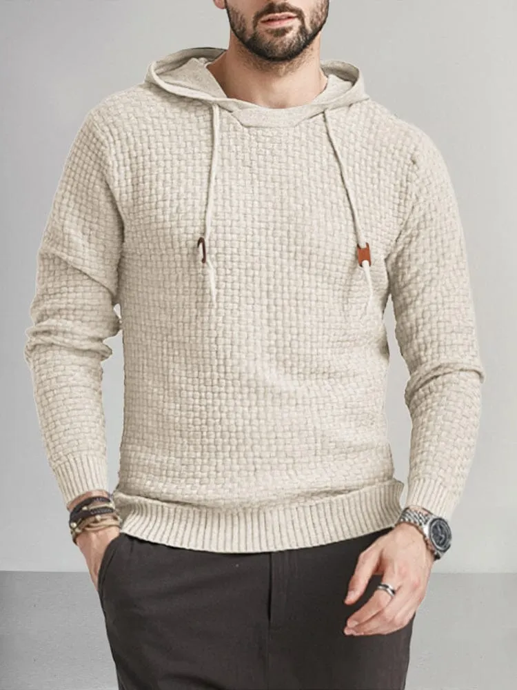 Casual Soft Knit Hoodie