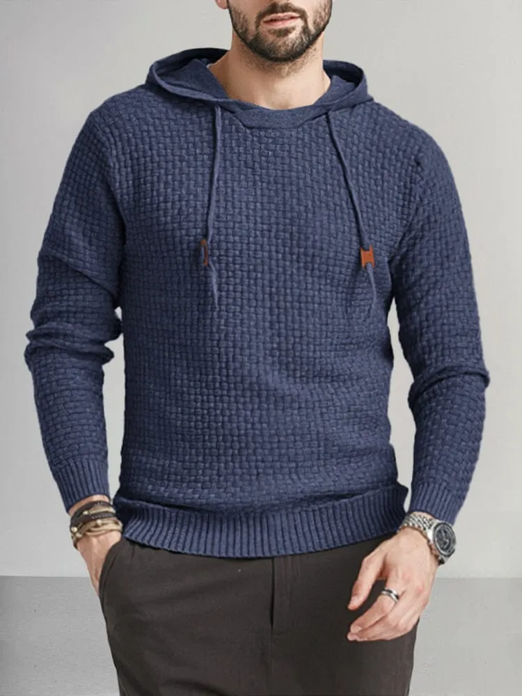 Casual Soft Knit Hoodie