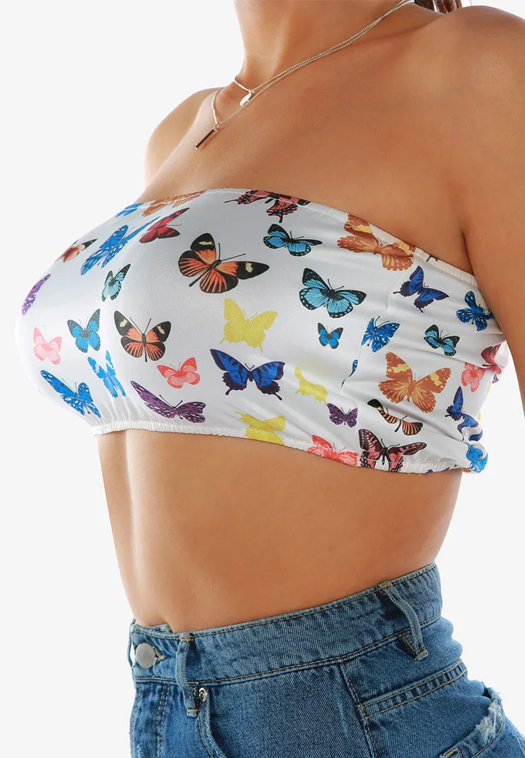 Chasing Butterflies Tube Top