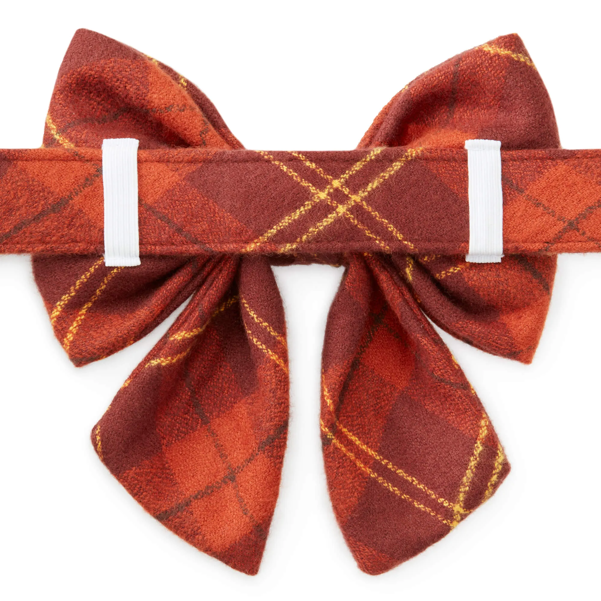 Cider Plaid Flannel Lady Bow Collar