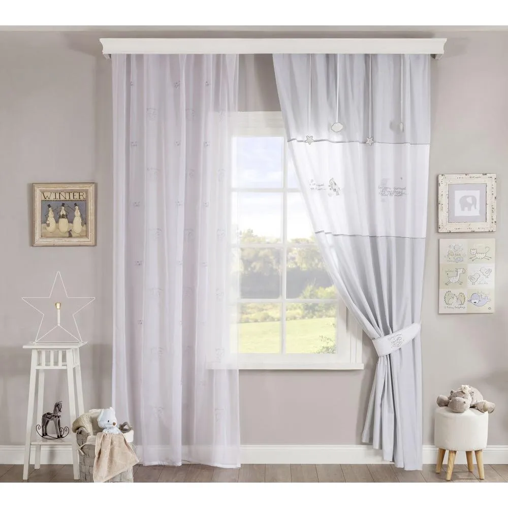 Cilek Baby Cotton Curtain (140X260 Cm) And/Or Baby Cotton Sheers (150X260 Cm)