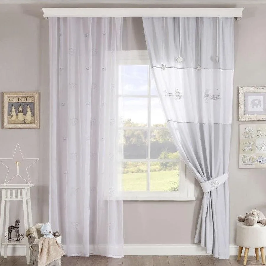 Cilek Baby Cotton Curtain (140X260 Cm) And/Or Baby Cotton Sheers (150X260 Cm)