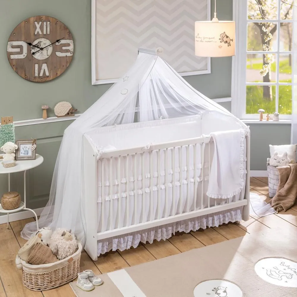 Cilek White Swinging Baby Bed (70X130 Cm)