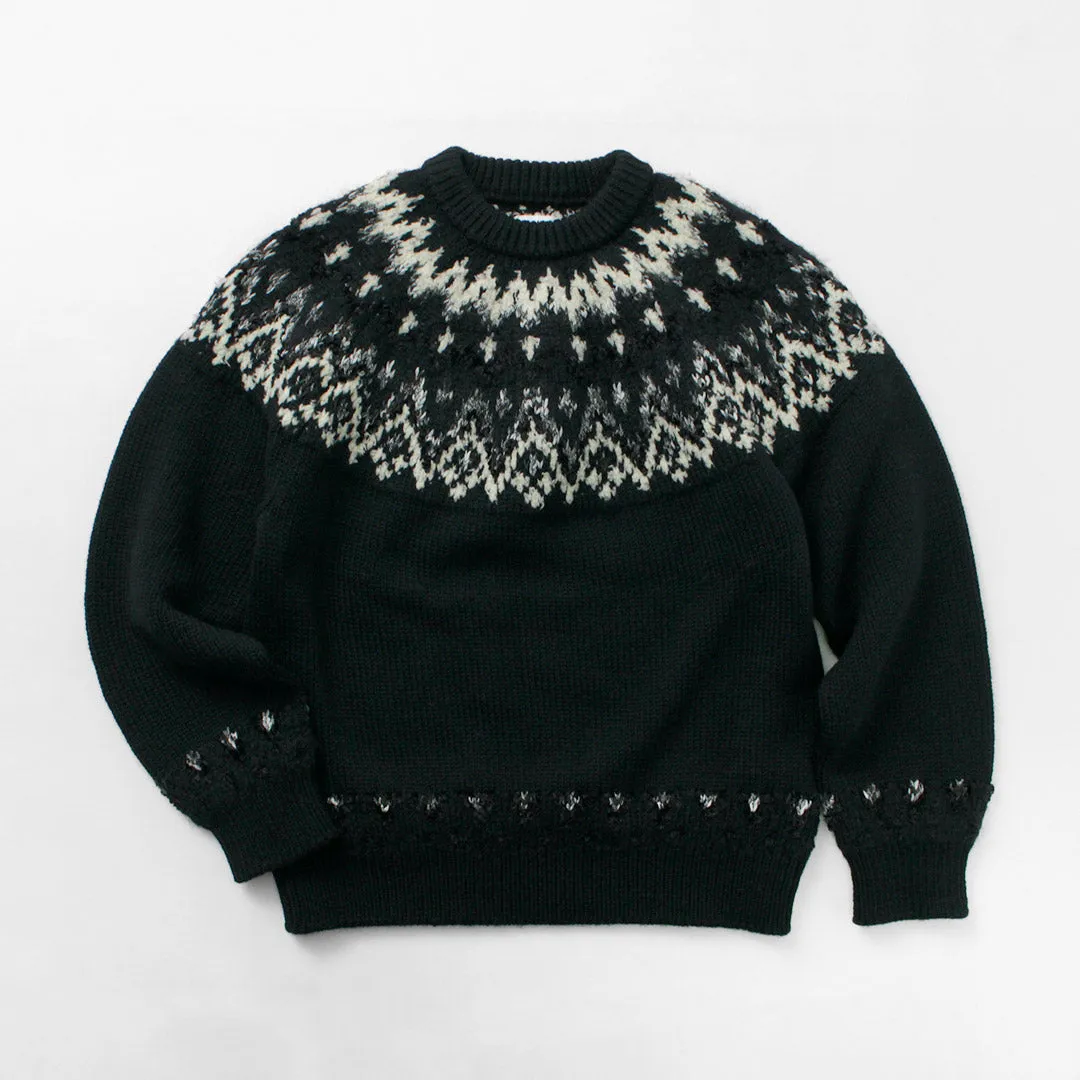 COOHEM / Nordic Knit Pullover