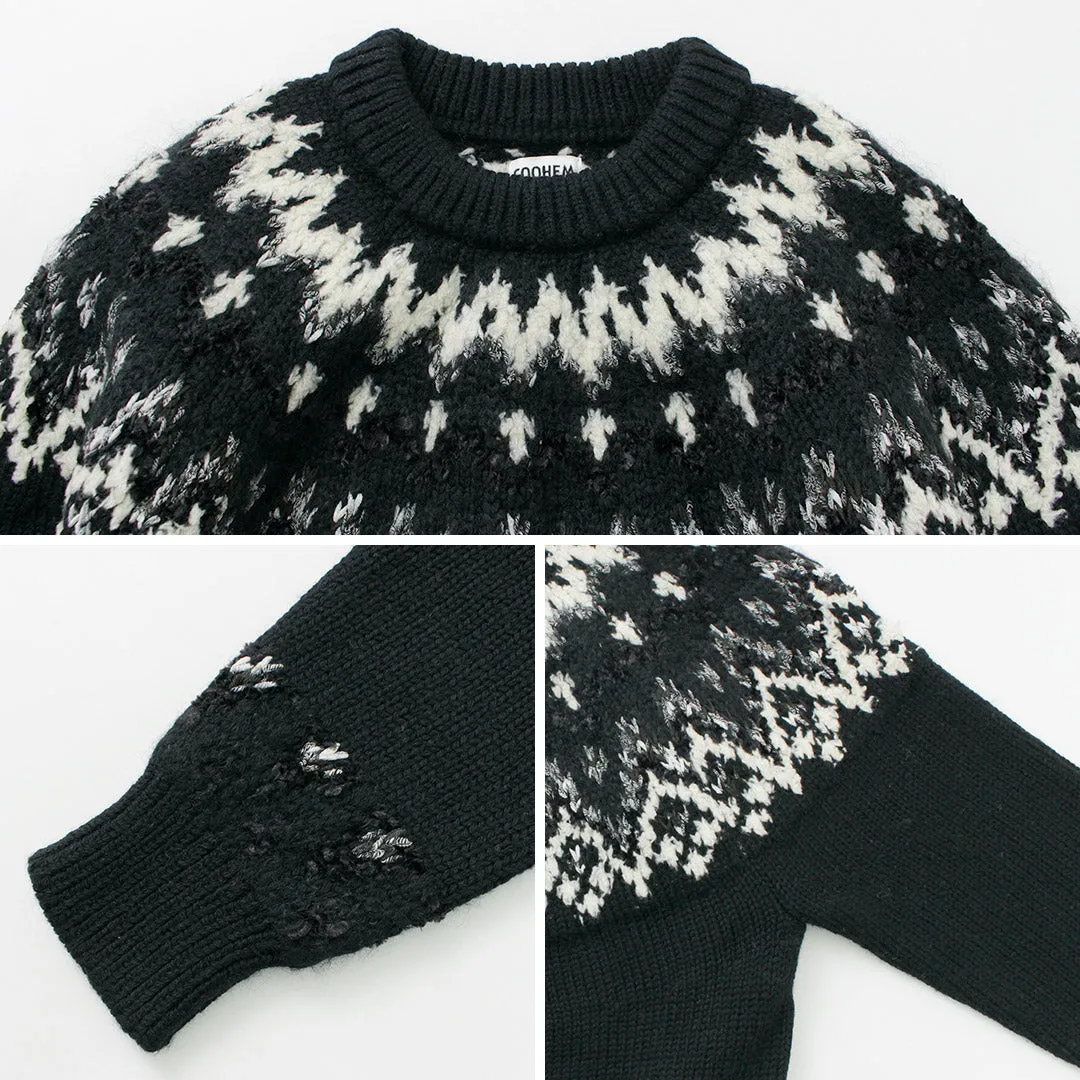 COOHEM / Nordic Knit Pullover