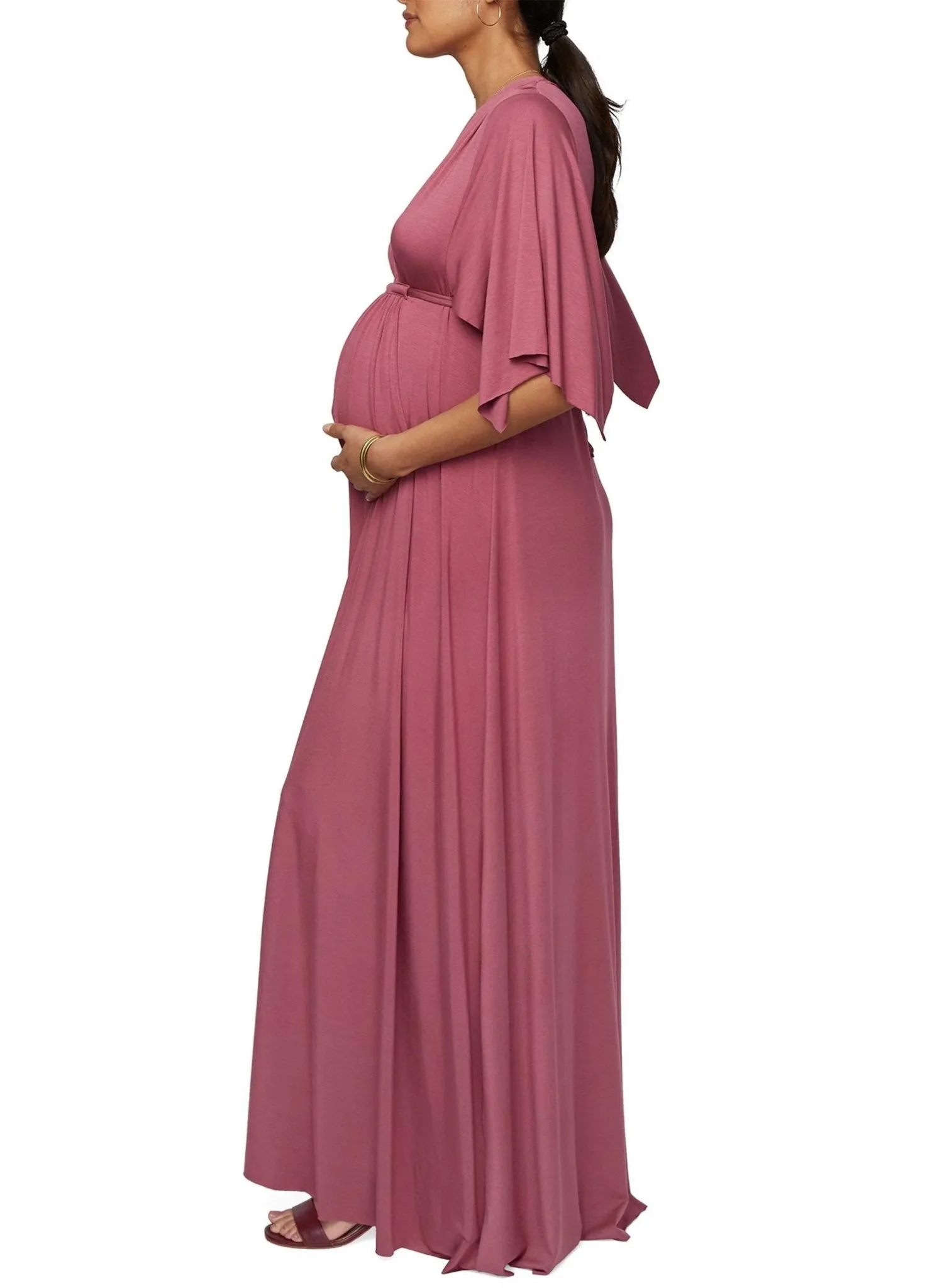 Dahlia Long Maternity Caftan Dress