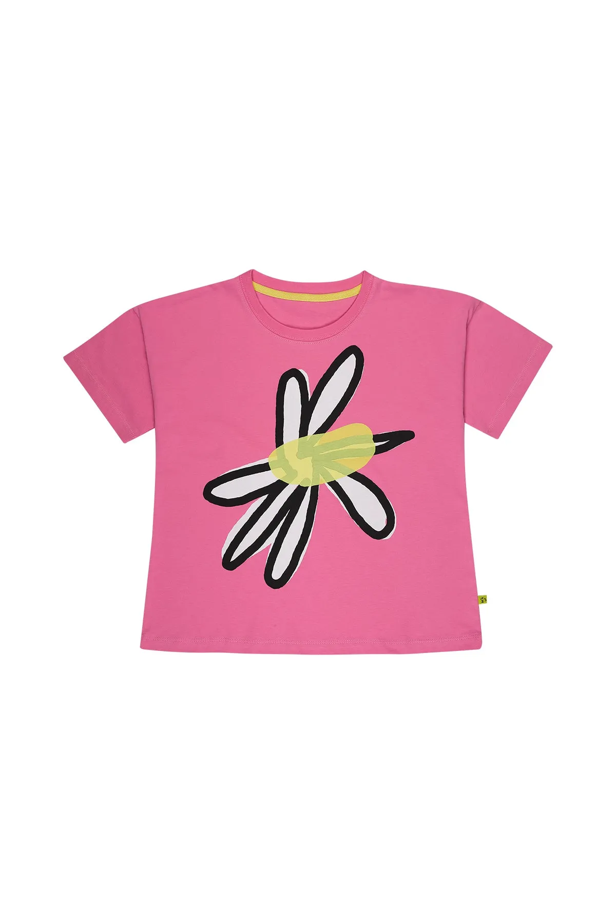 DAISY PRINT PINK T-SHIRT