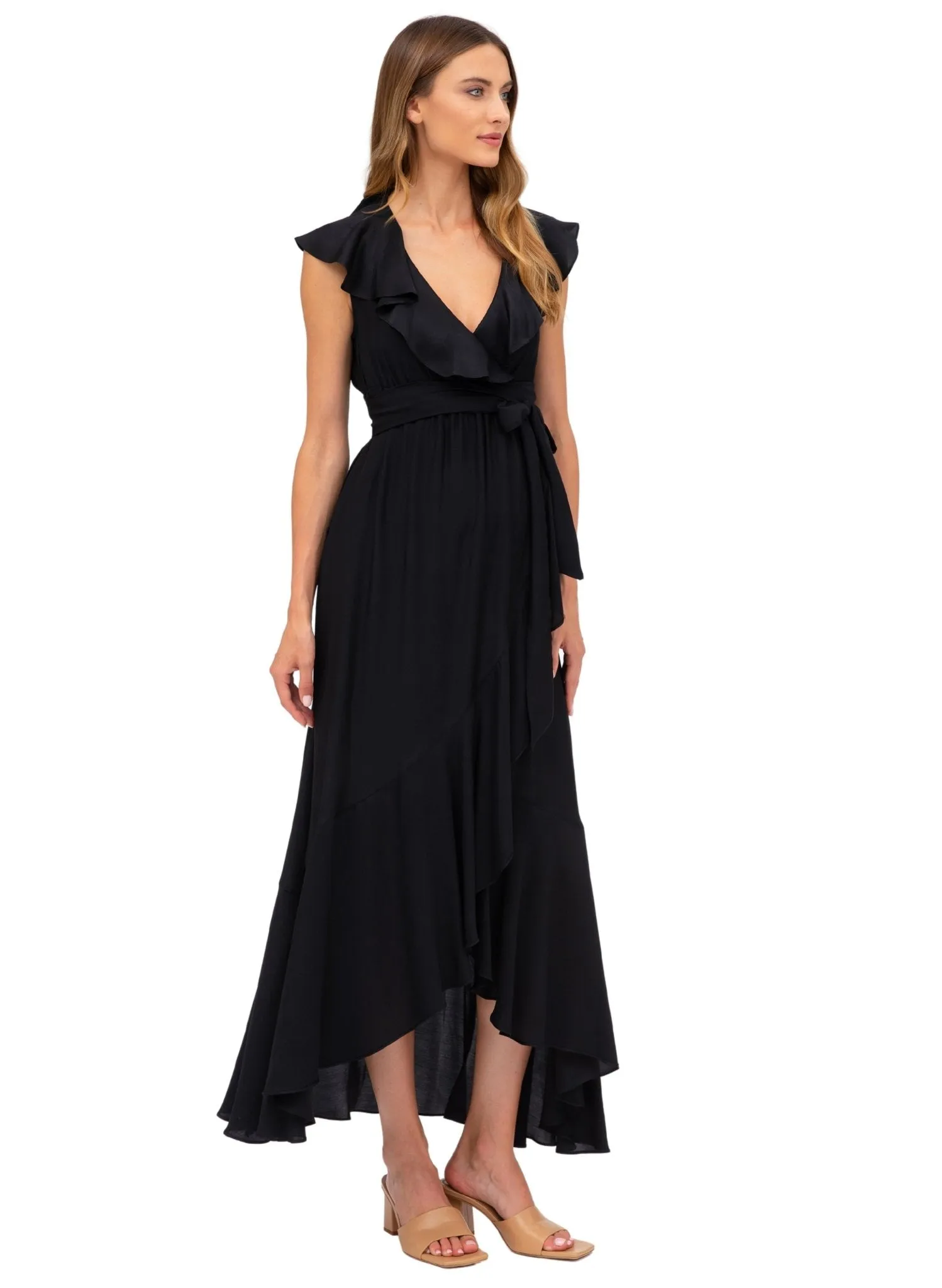 Dorothea Maternity Evening Dress - Black