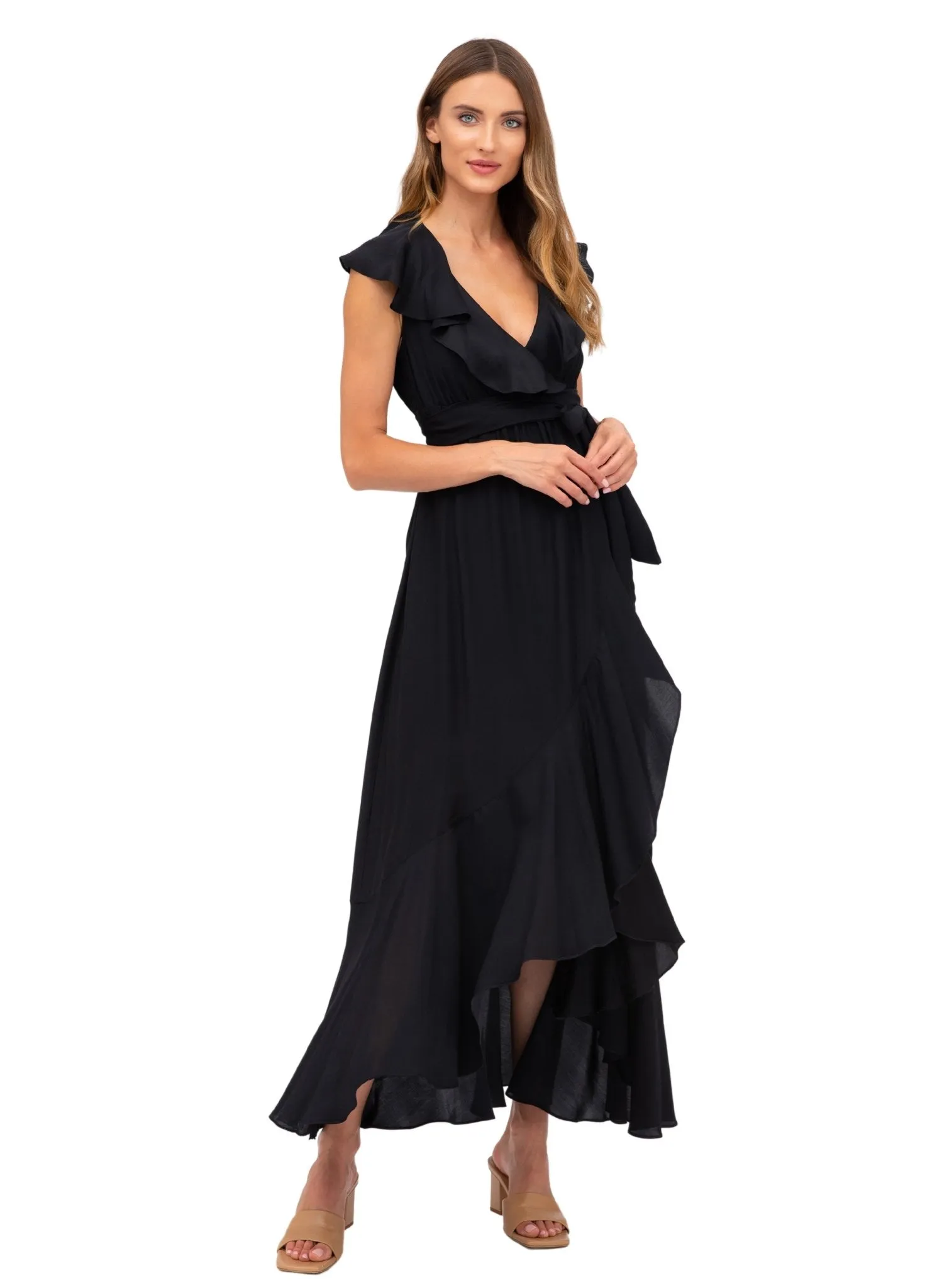 Dorothea Maternity Evening Dress - Black