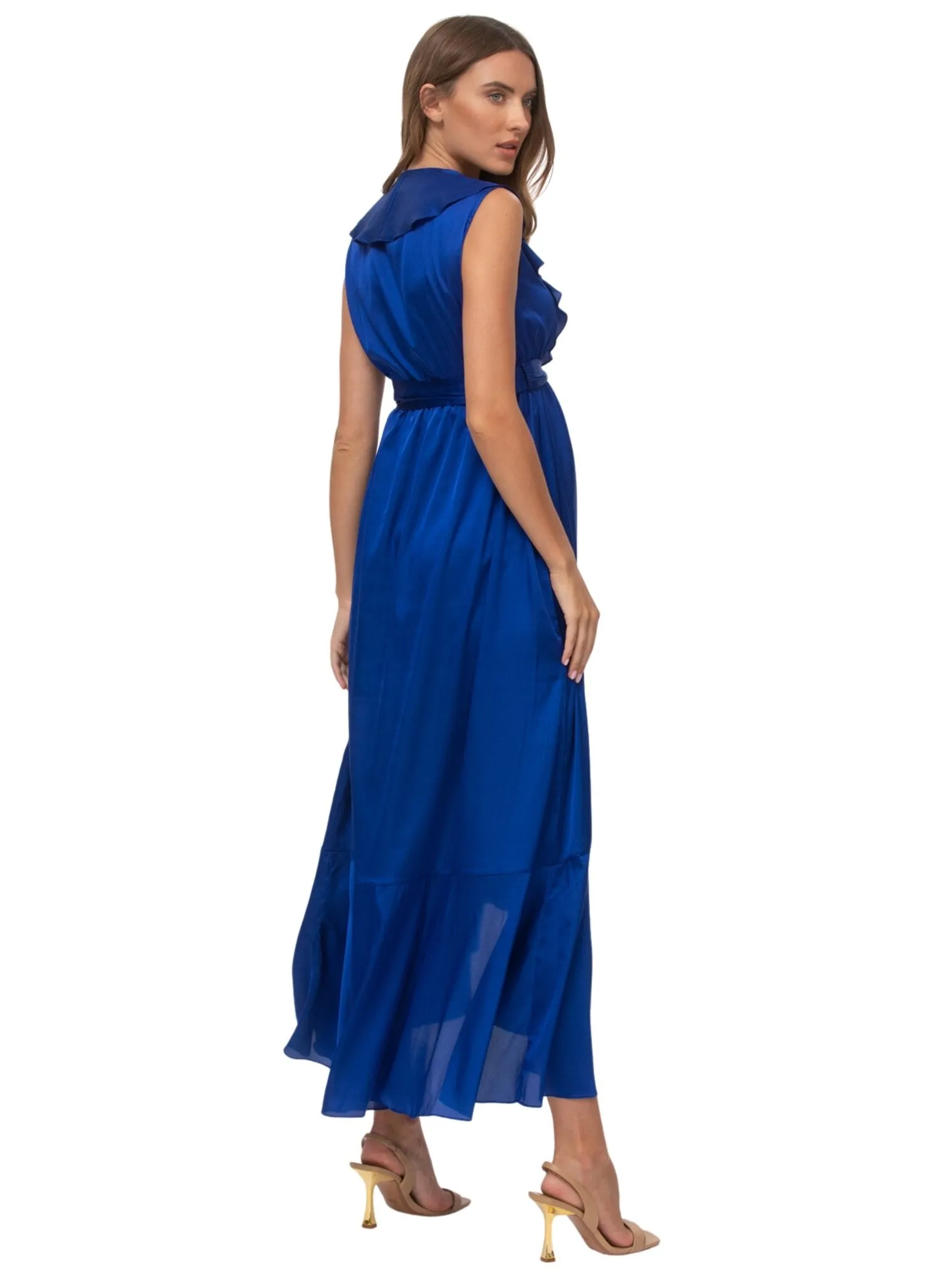 Dorothea Maternity Evening Dress - Blue Sapphire