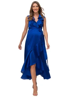 Dorothea Maternity Evening Dress - Blue Sapphire